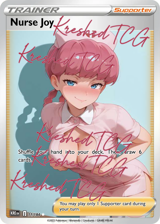 Nurse Joy Pokémon Full Art Holo – Anime Custom Card | KreshedTCG