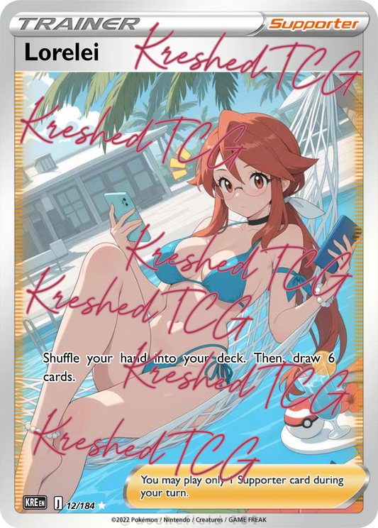 Lorelei Pokémon Full Art Holo – Anime Custom Card | KreshedTCG