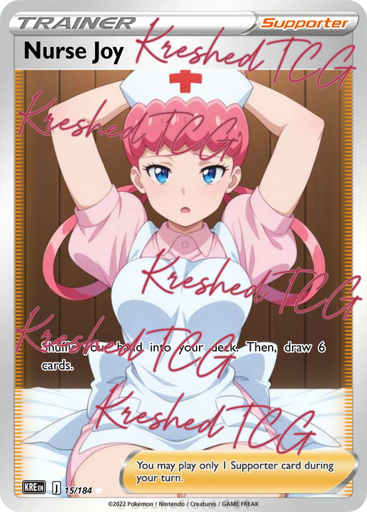 Nurse Joy Pokémon Full Art Holo – Anime Custom Card | KreshedTCG