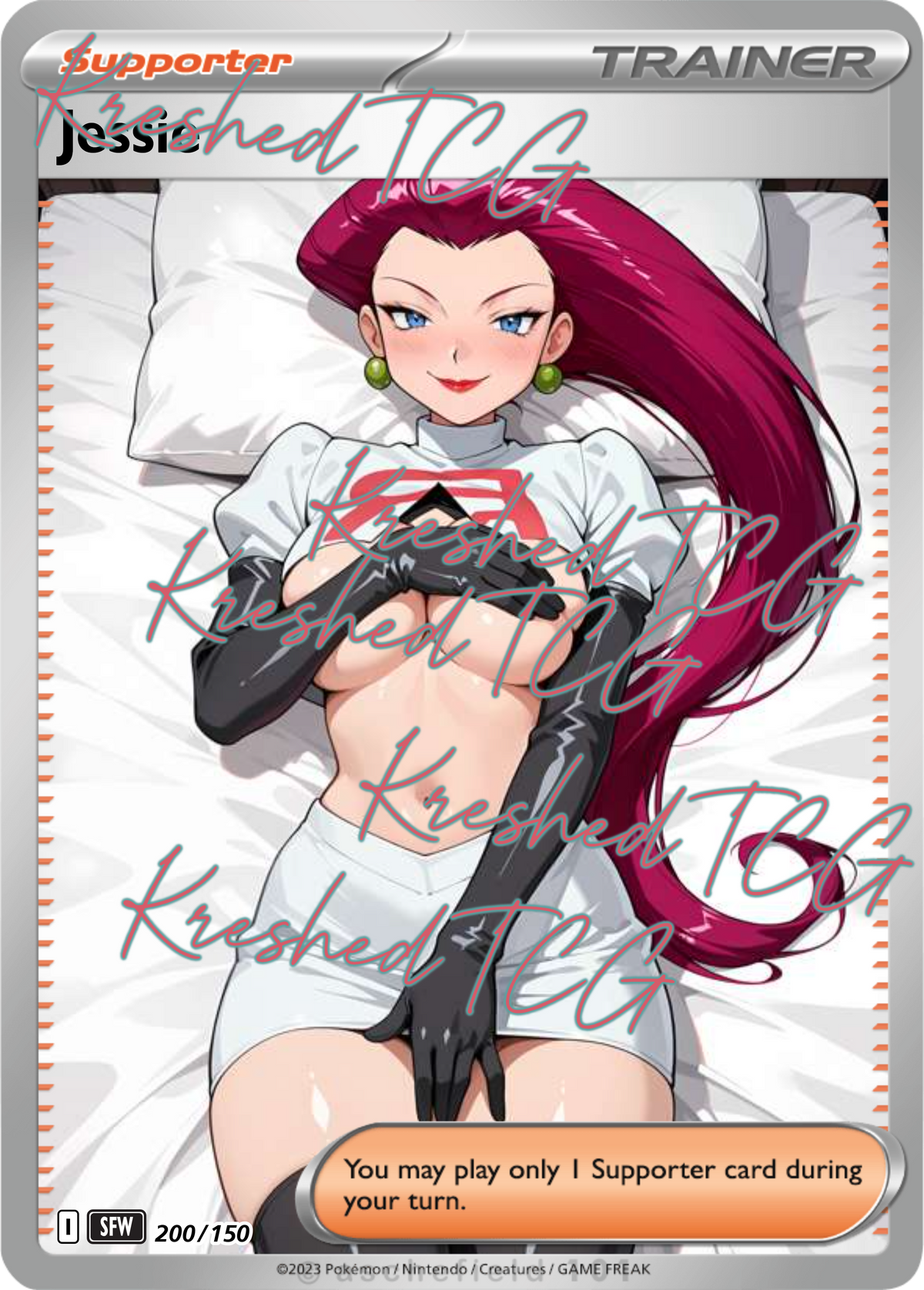 Jessie Pokémon Full Art Holo – Anime Custom Card | KreshedTCG