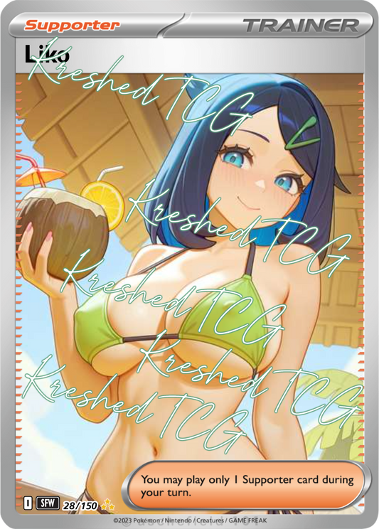 Liko Pokémon Full Art Holo – Anime Custom Card | KreshedTCG