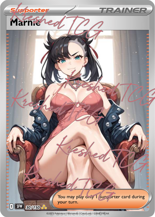 Marnie Pokémon Full Art Holo – Anime Custom Card | KreshedTCG
