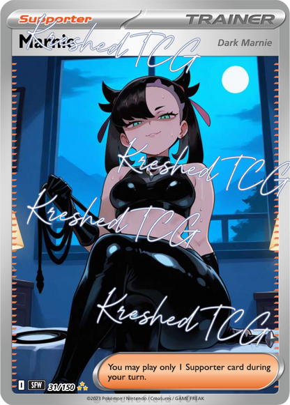 Marnie Pokémon Full Art Holo – Anime Custom Card | KreshedTCG