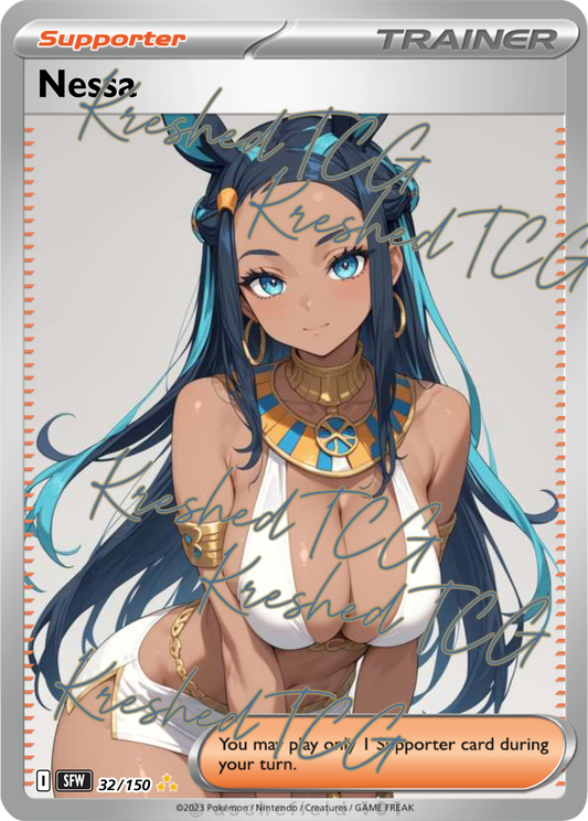 Nessa Pokémon Full Art Holo – Anime Custom Card | KreshedTCG