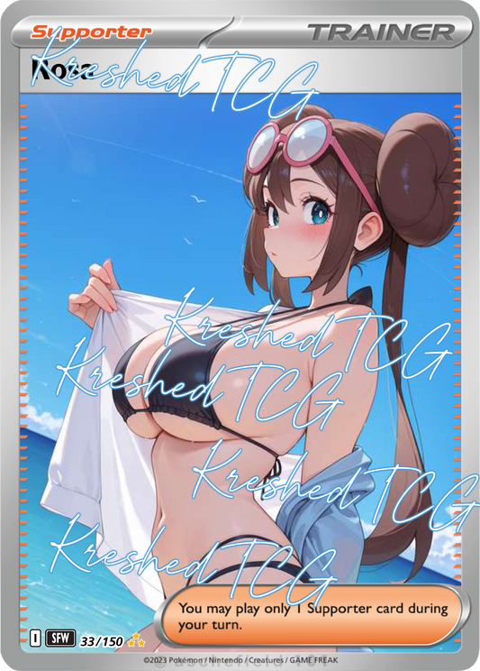Rosa Pokémon Full Art Holo – Anime Custom Card | KreshedTCG