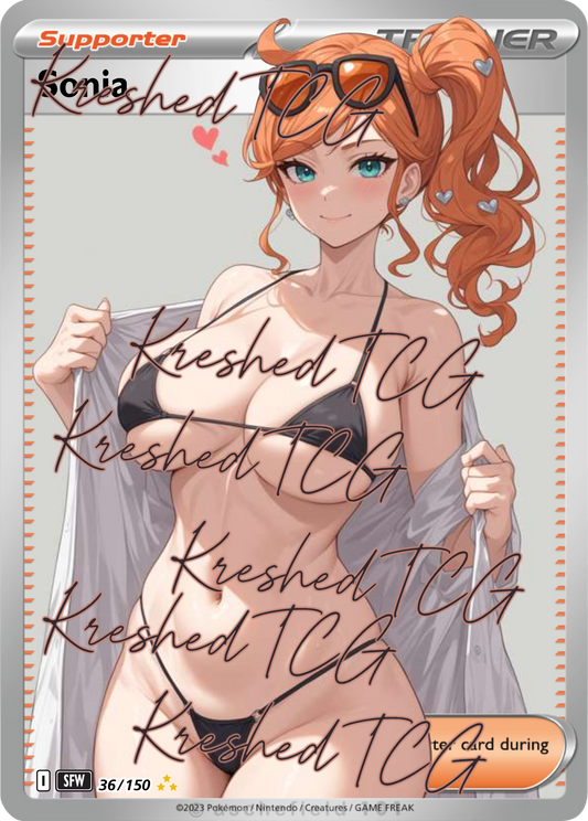 Sonia Pokémon Full Art Holo – Anime Custom Card | KreshedTCG