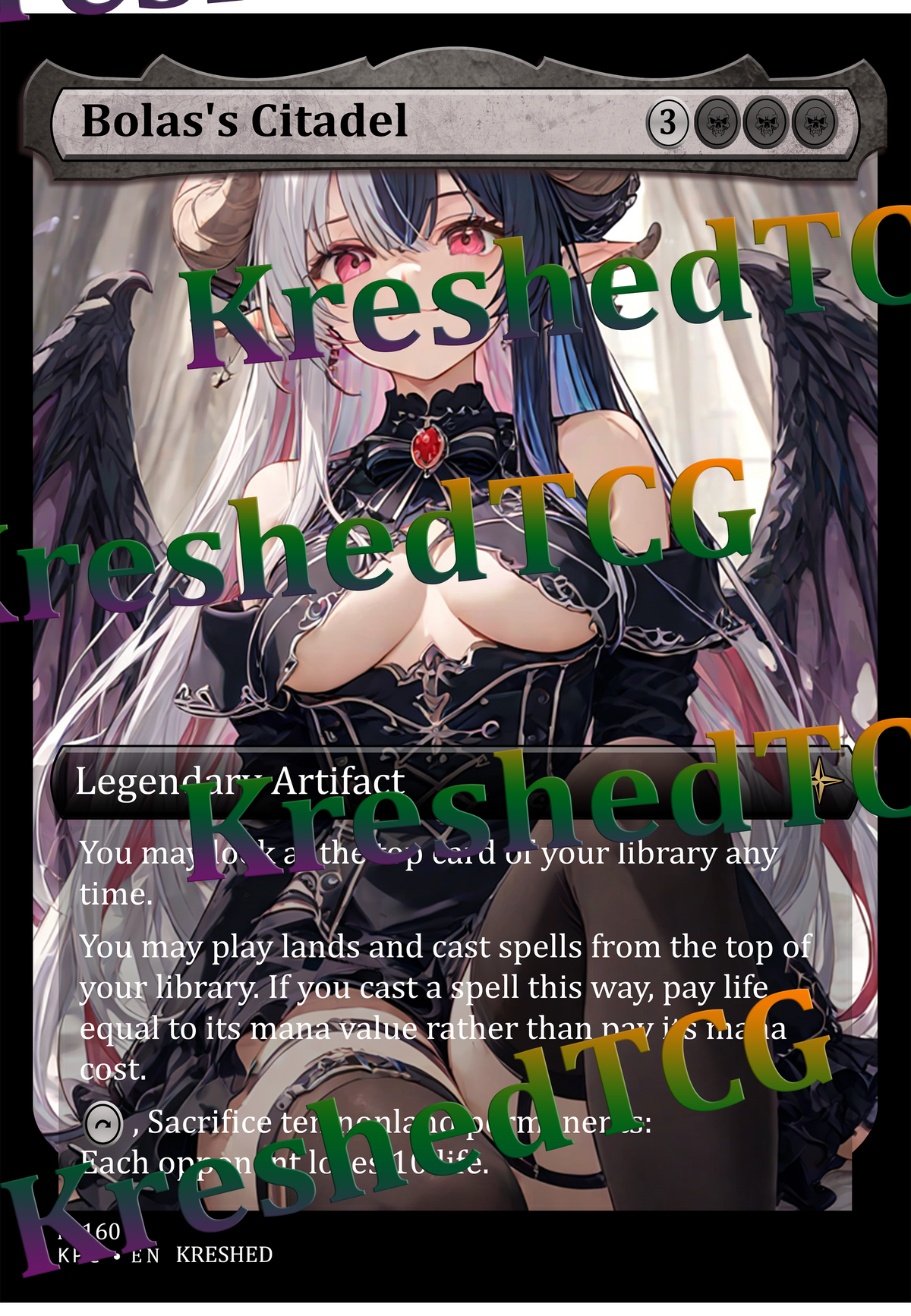 Bolas's Citadel MTG Full Art Holo – Anime Custom Card | KreshedTCG