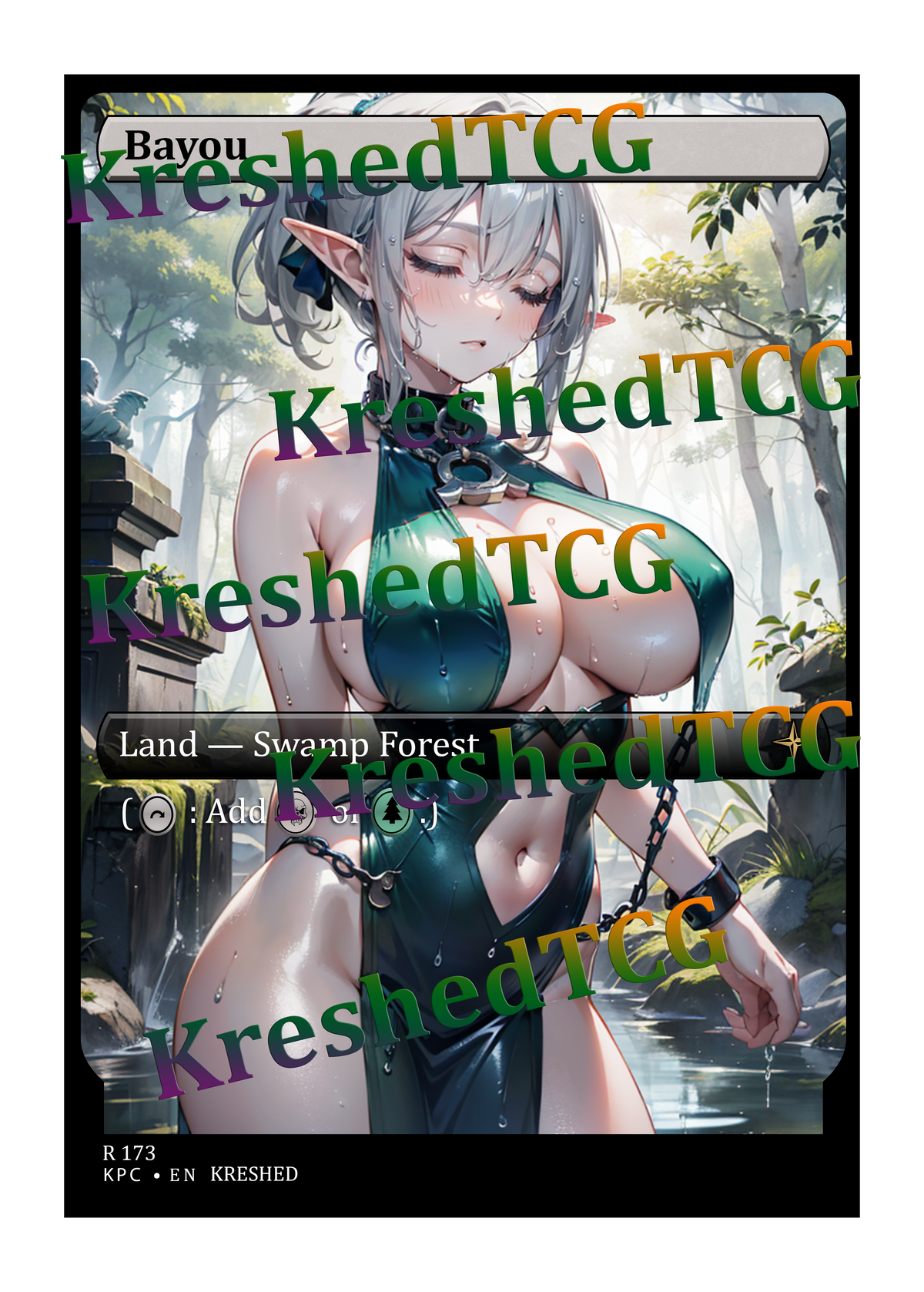 Bayou MTG Full Art Holo – Anime Custom Card | KreshedTCG