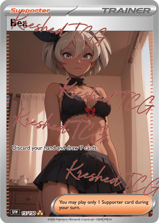 Bea Pokémon Full Art Holo – Anime Custom Card | KreshedTCG