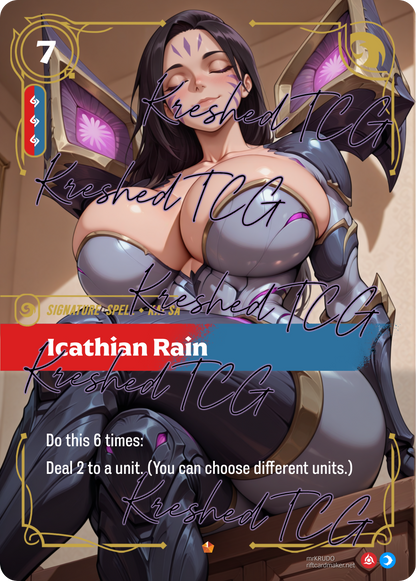 Kai'sa Icathian Rain Victorious Riftbound Full Art Holo – Anime Custom Card | KreshedTCG