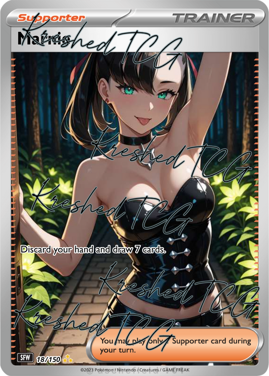 Marnie Pokémon Full Art Holo – Anime Custom Card | KreshedTCG