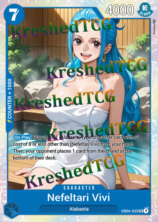 Nefeltari Vivi EB04-025 One Piece Full Art Holo – Anime Custom Card | KreshedTCG