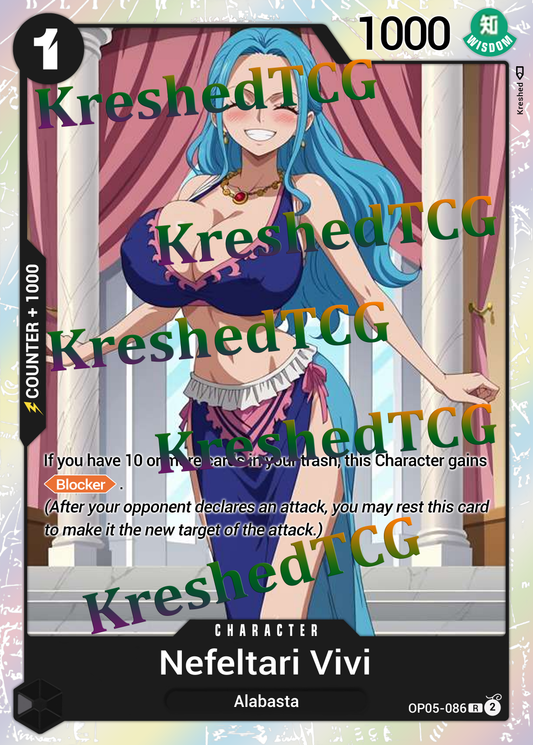 Nefeltari Vivi OP05-086  One Piece Full Art Holo – Anime Custom Card | KreshedTCG