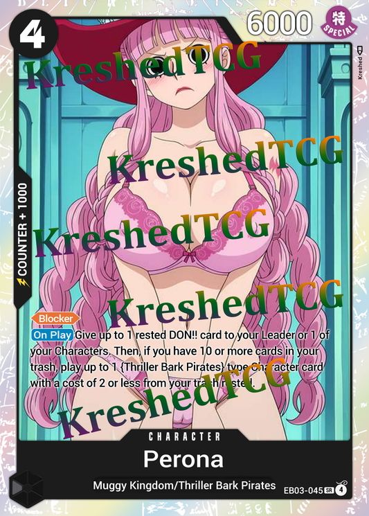 Perona EB03-045 One Piece Full Art Holo – Anime Custom Card | KreshedTCG