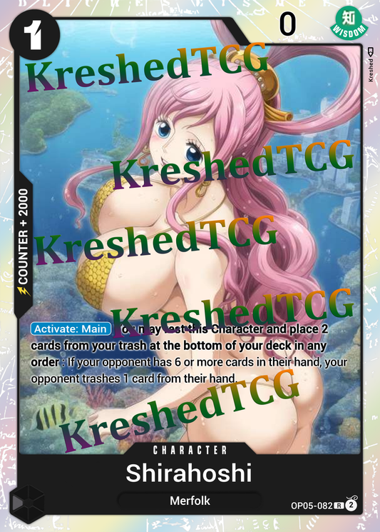 Shirahoshi OP05-082  One Piece Full Art Holo – Anime Custom Card | KreshedTCG