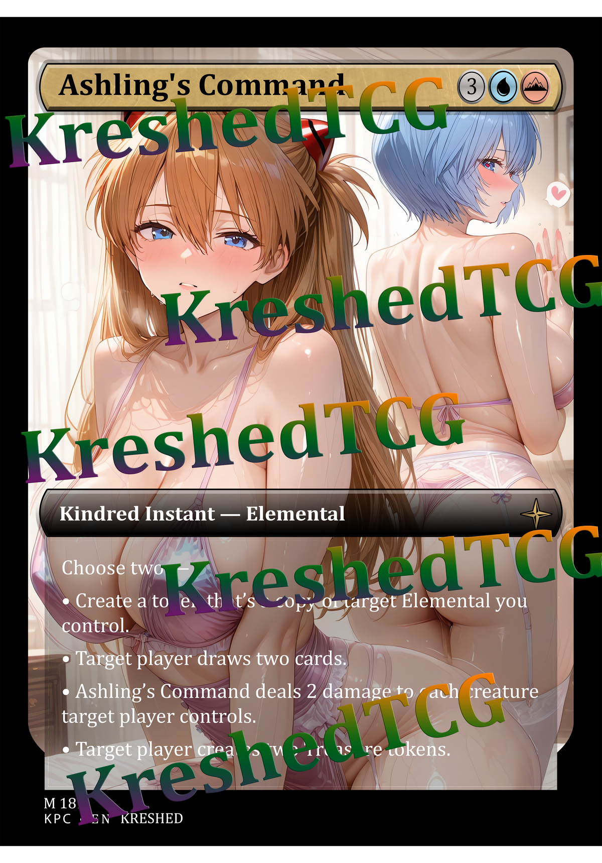 Ashling's Command MTG Full Art Holo – Anime Custom Card | KreshedTCG