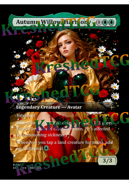 Autumn Willow, Harmony MTG Full Art Holo – Anime Custom Card | KreshedTCG