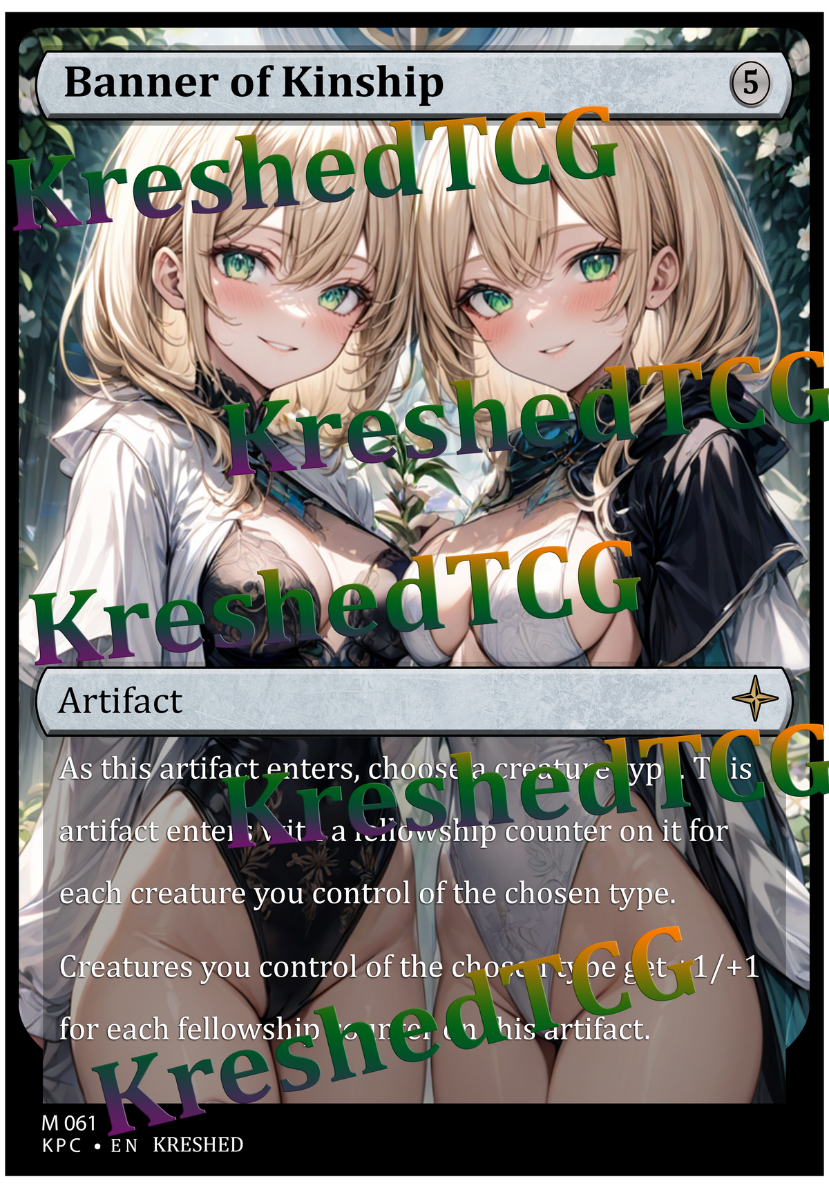 Banner of Kinship MTG Full Art Holo – Anime Custom Card | KreshedTCG