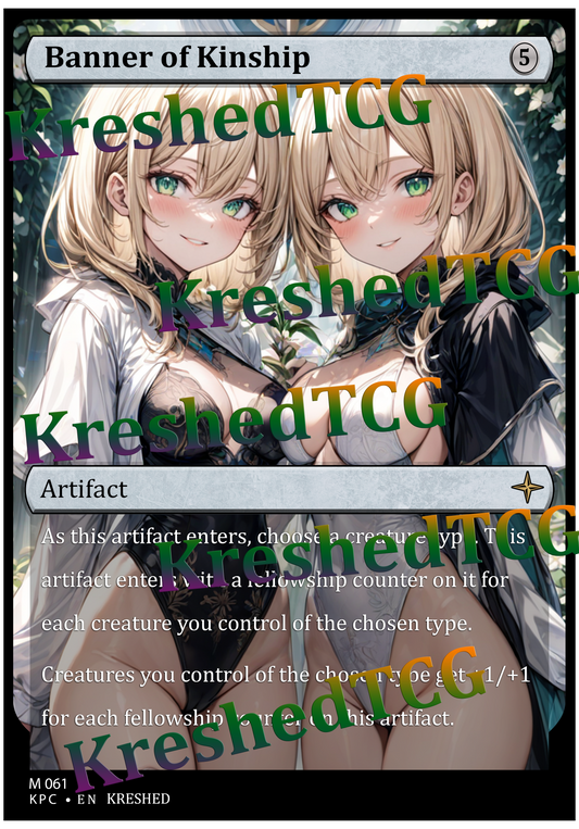 Banner of Kinship MTG Full Art Holo – Anime Custom Card | KreshedTCG