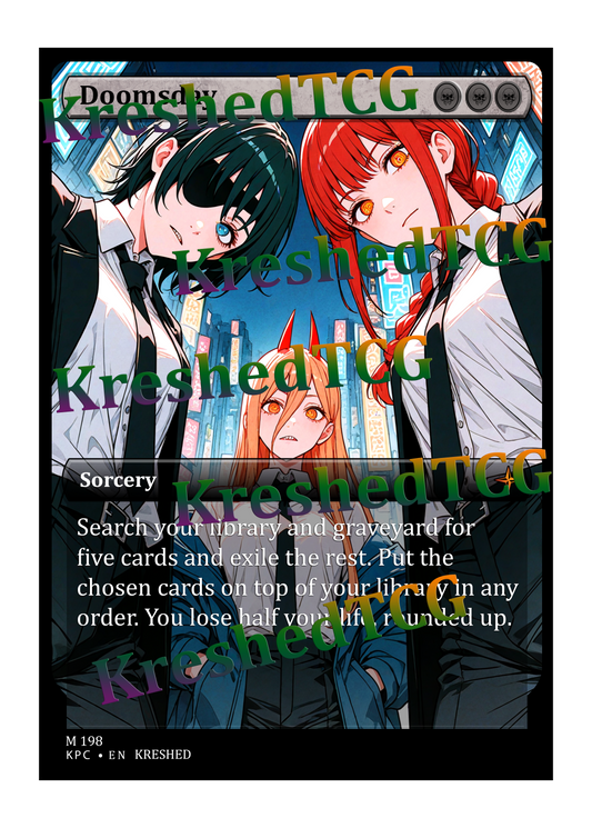 Doomsday MTG Full Art Holo – Anime Custom Card | KreshedTCG