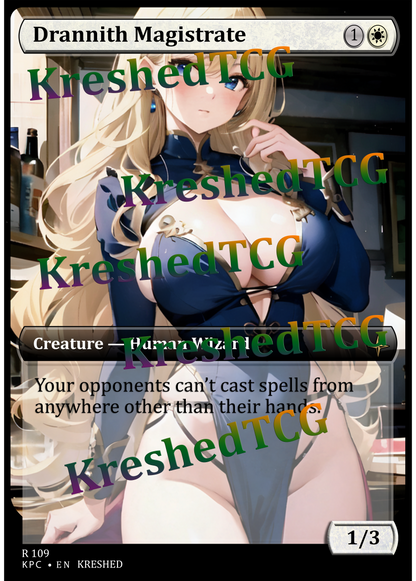 Drannith Magistrate MTG Full Art Holo – Anime Custom Card | KreshedTCG