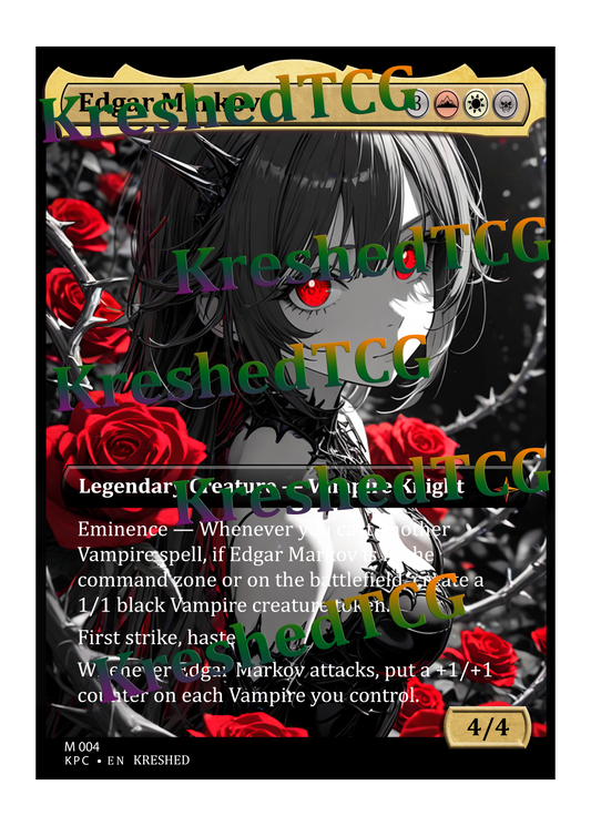 Edgar Markov MTG Full Art Holo – Anime Custom Card | KreshedTCG