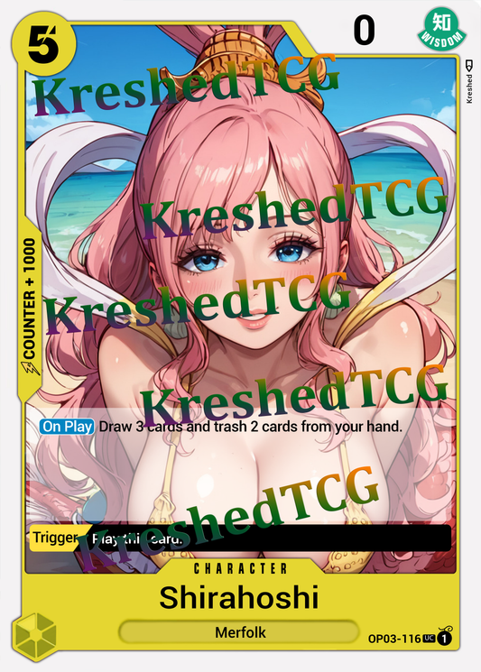 Shirahoshi OP03-116  One Piece Full Art Holo – Anime Custom Card | KreshedTCG