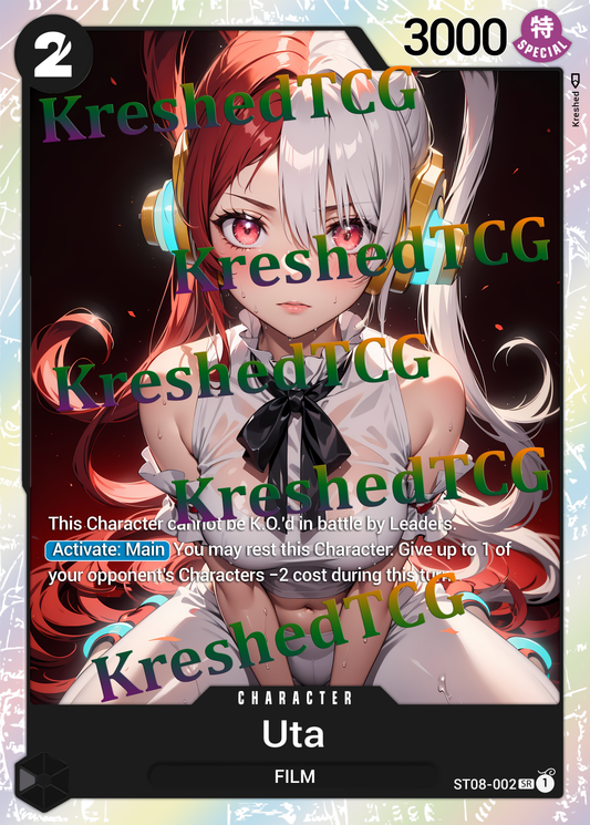 Uta ST08-002 One Piece Full Art Holo – Anime Custom Card | KreshedTCG